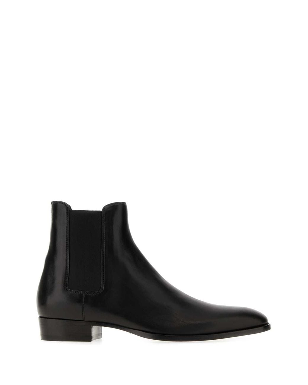 Saint Laurent Black Wyatt 30 Chelsea Boot for men