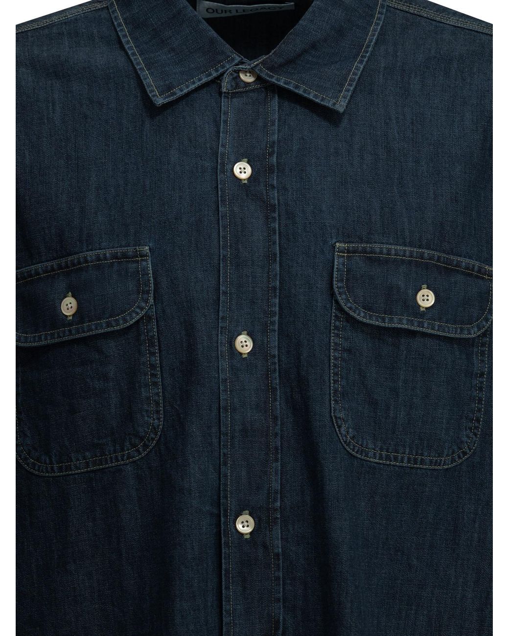 Our Legacy Blue "Tasco" Casual Shirt for men
