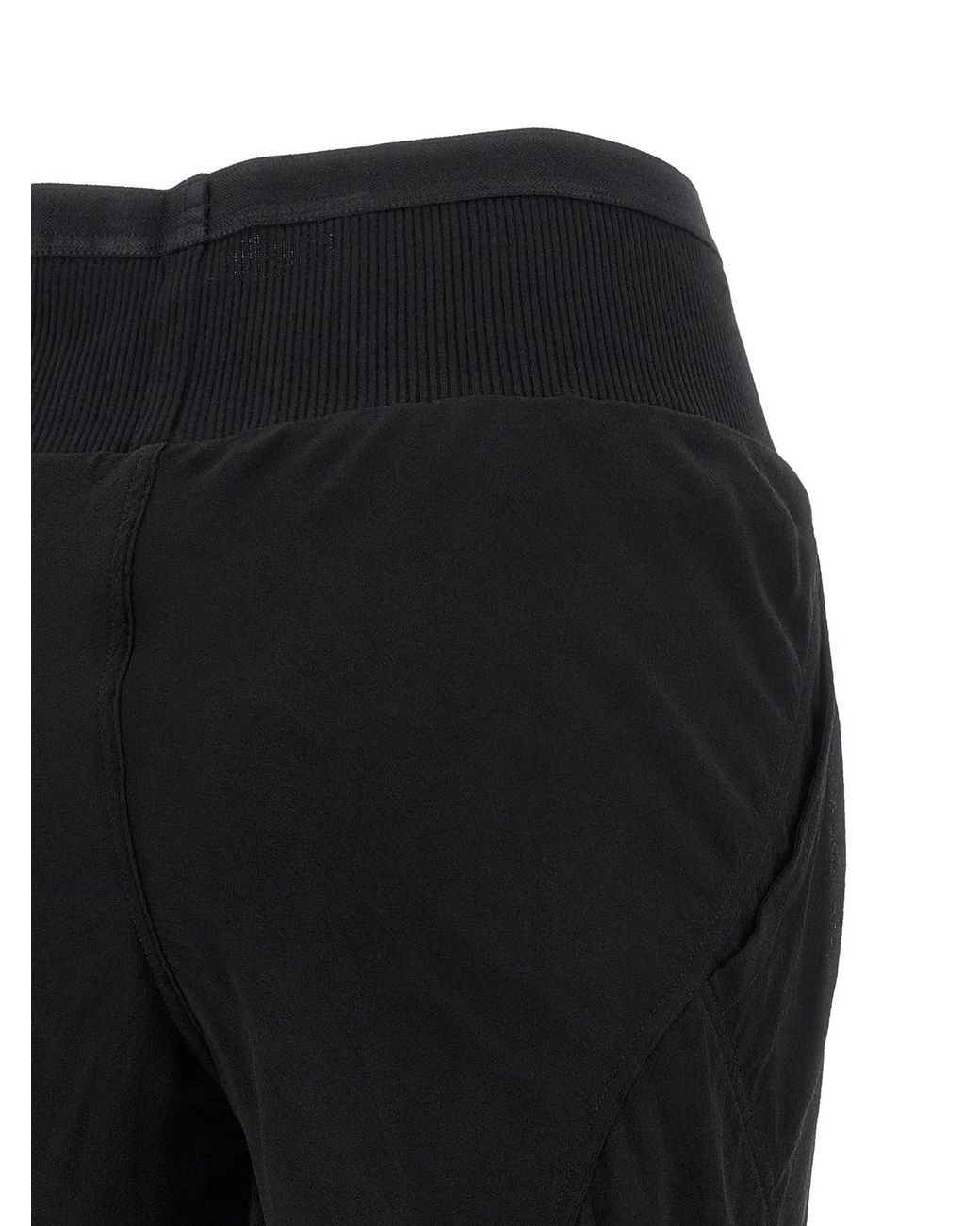 Rick Owens Black Silk Flared Pants