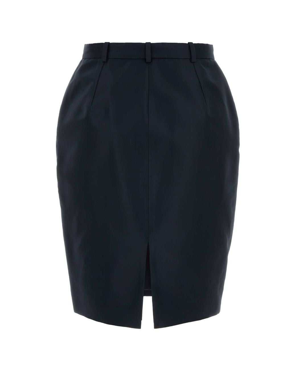 Gucci Blue Silk Faille Skirt