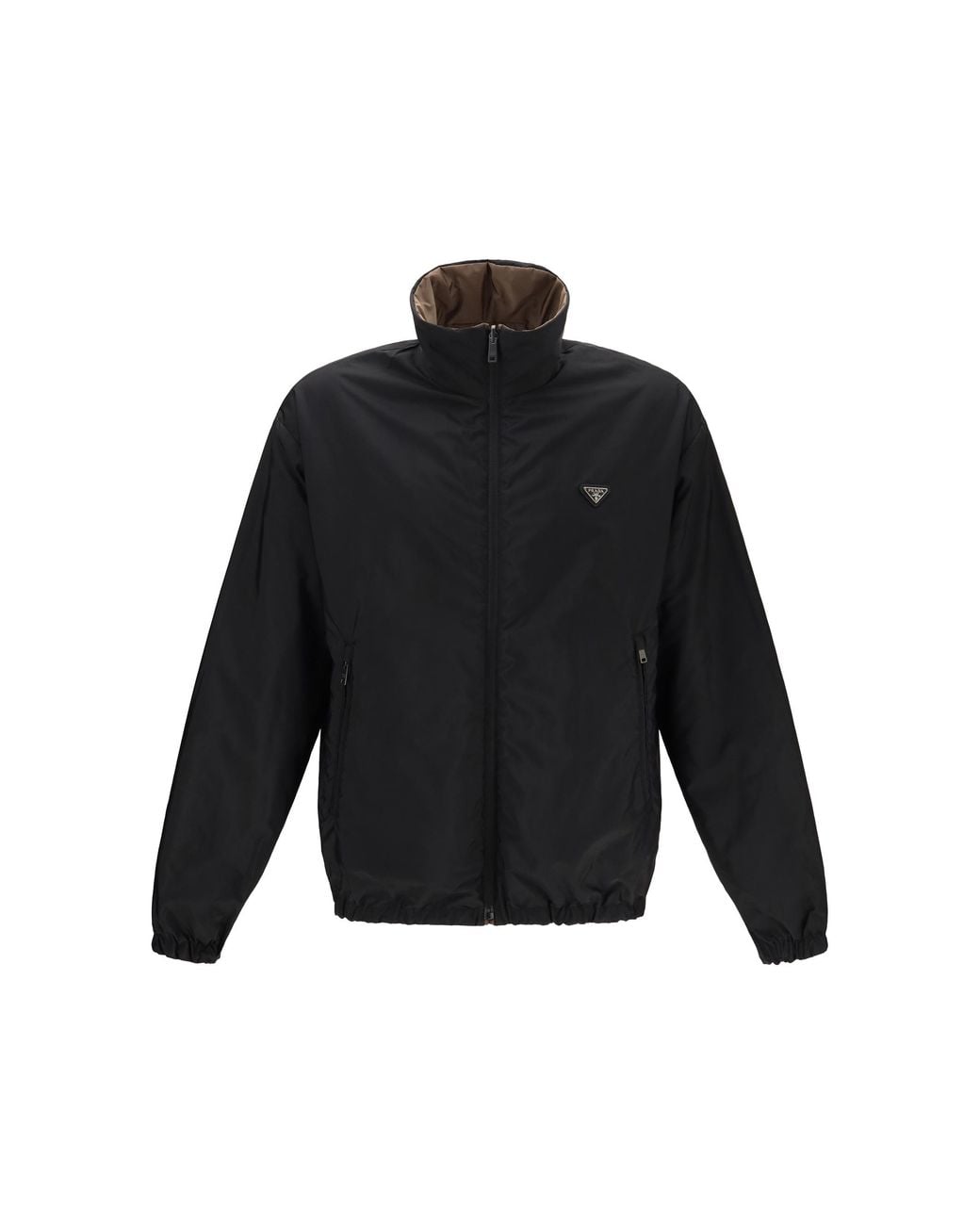Prada Brown Re-Nylon Down Jacket for men