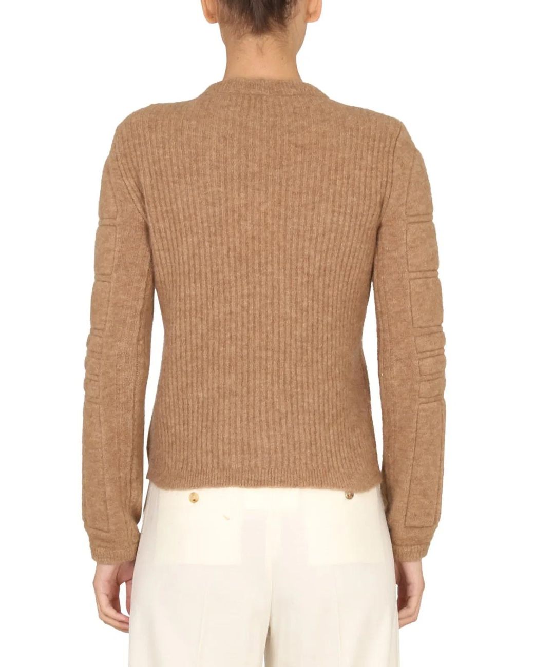 Max Mara Multicolor Mohair Yarn Sweater With Embroidery