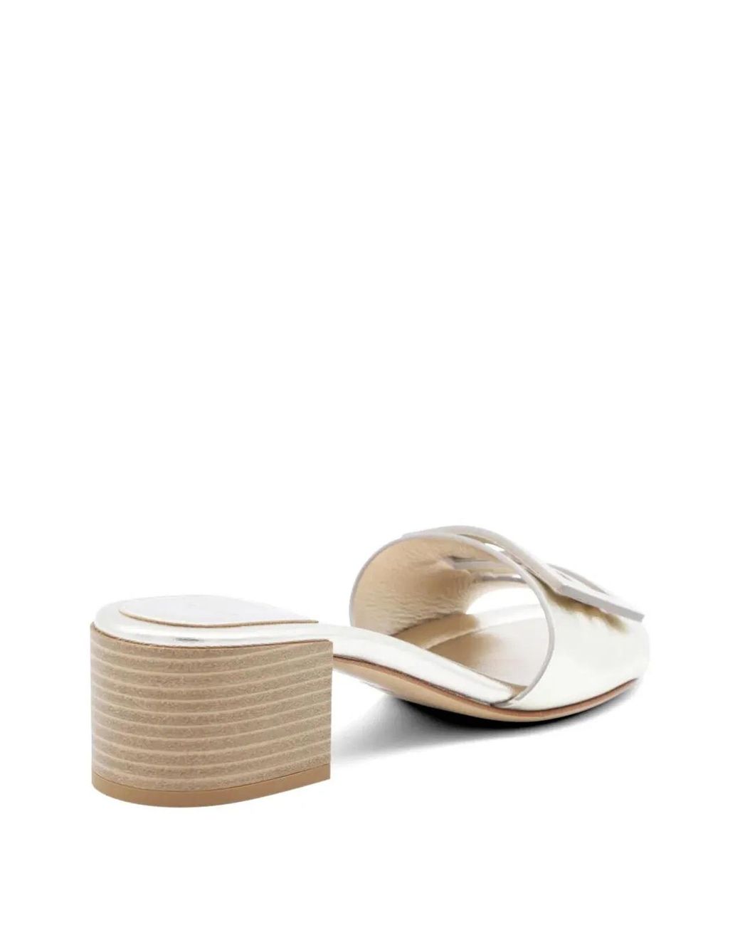 Fendi Natural Sandal Baguette With Logo