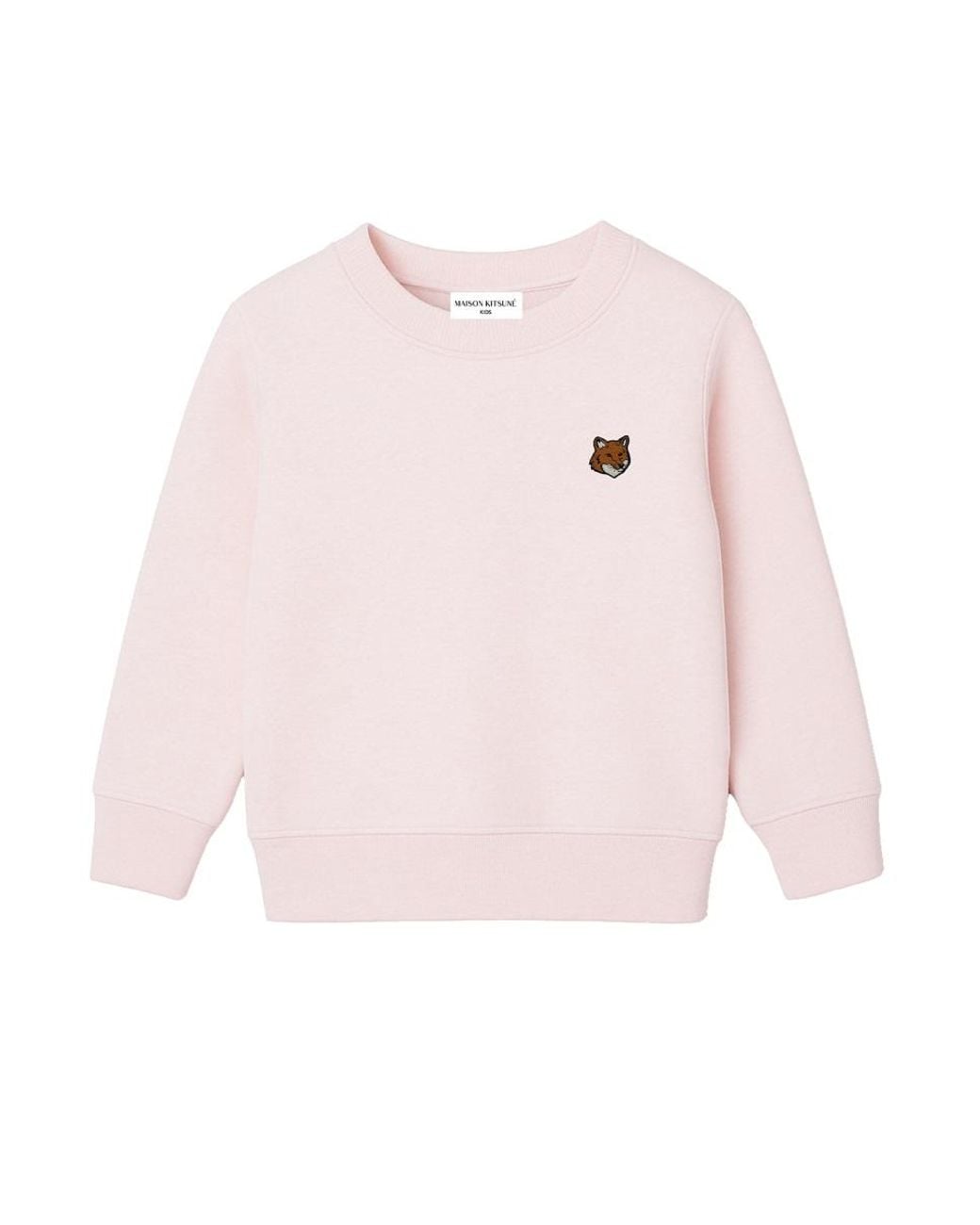 Maison Kitsuné Pink Kids 100% Cotton Sweatshirt
