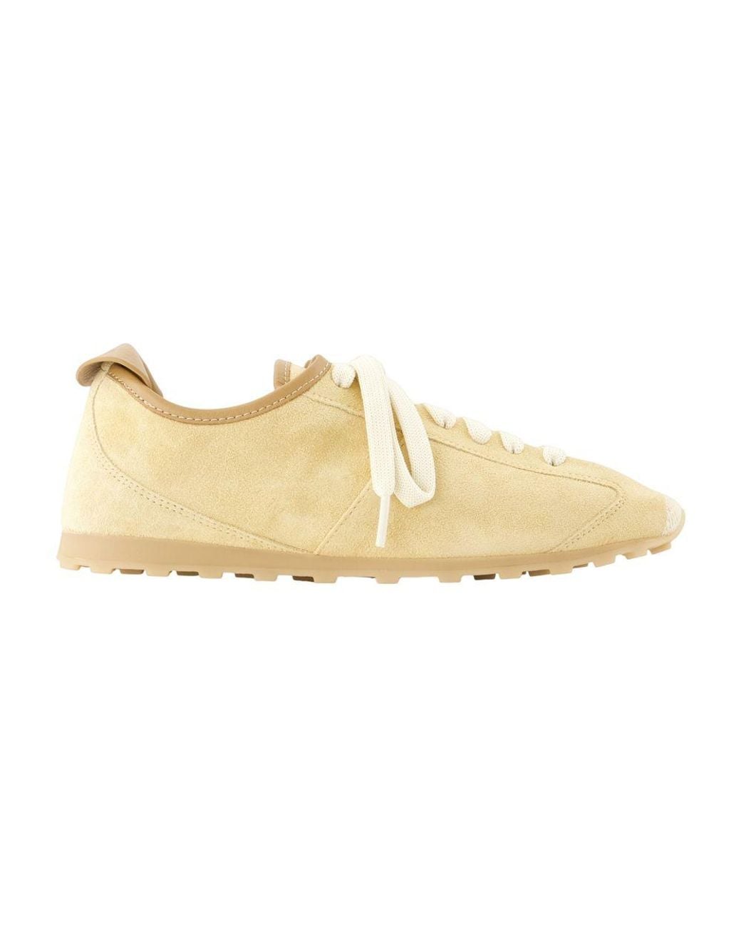 Jacquemus Natural Les Tennis Suede Sneakers