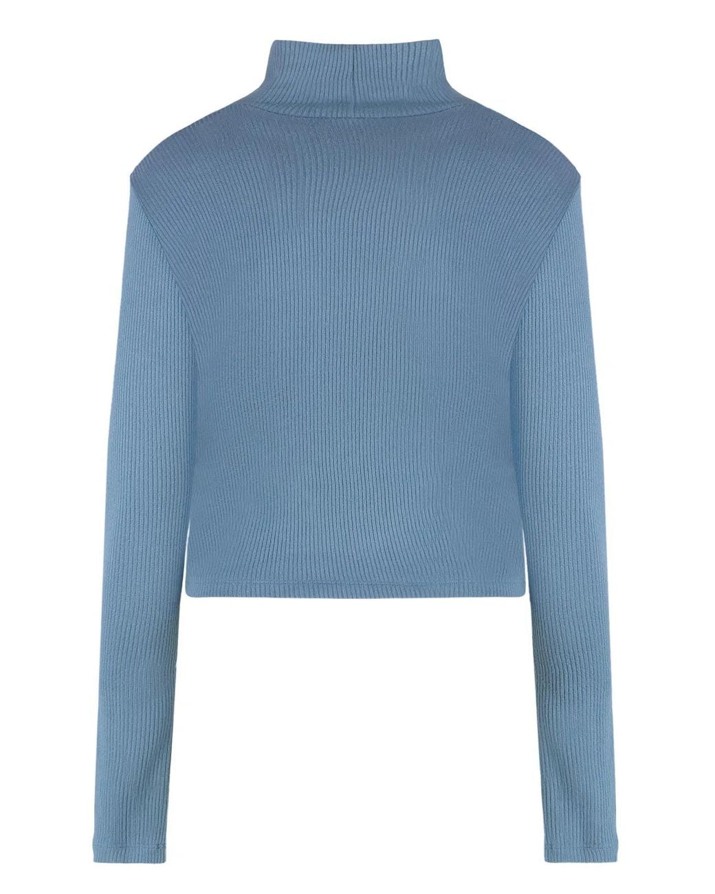 SABLYN Blue Hailey Turtleneck Sweater