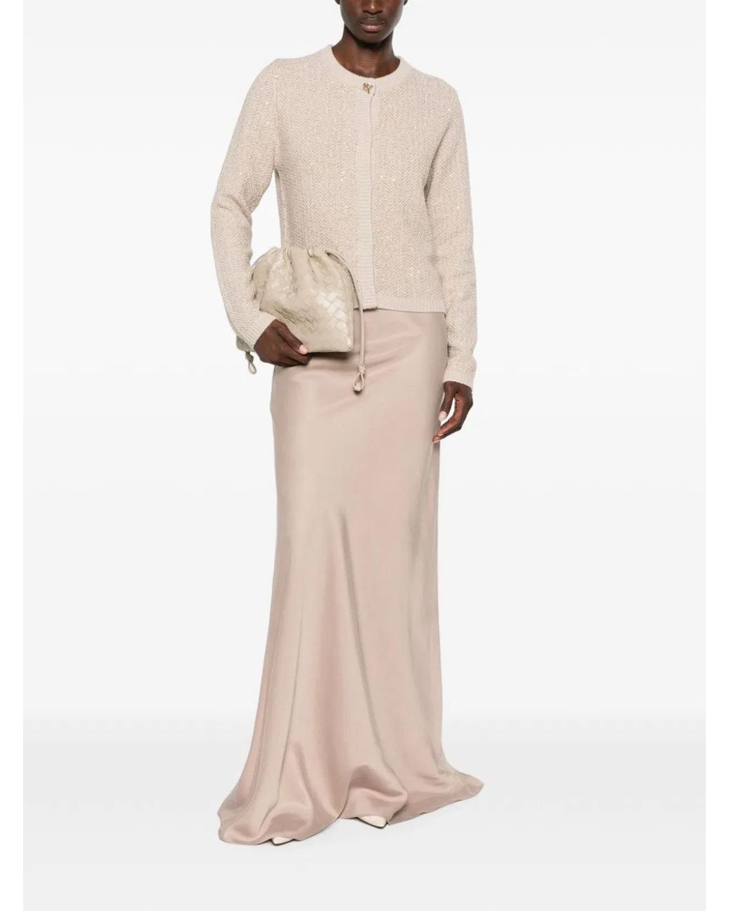 Fabiana Filippi Brown Long Skirt