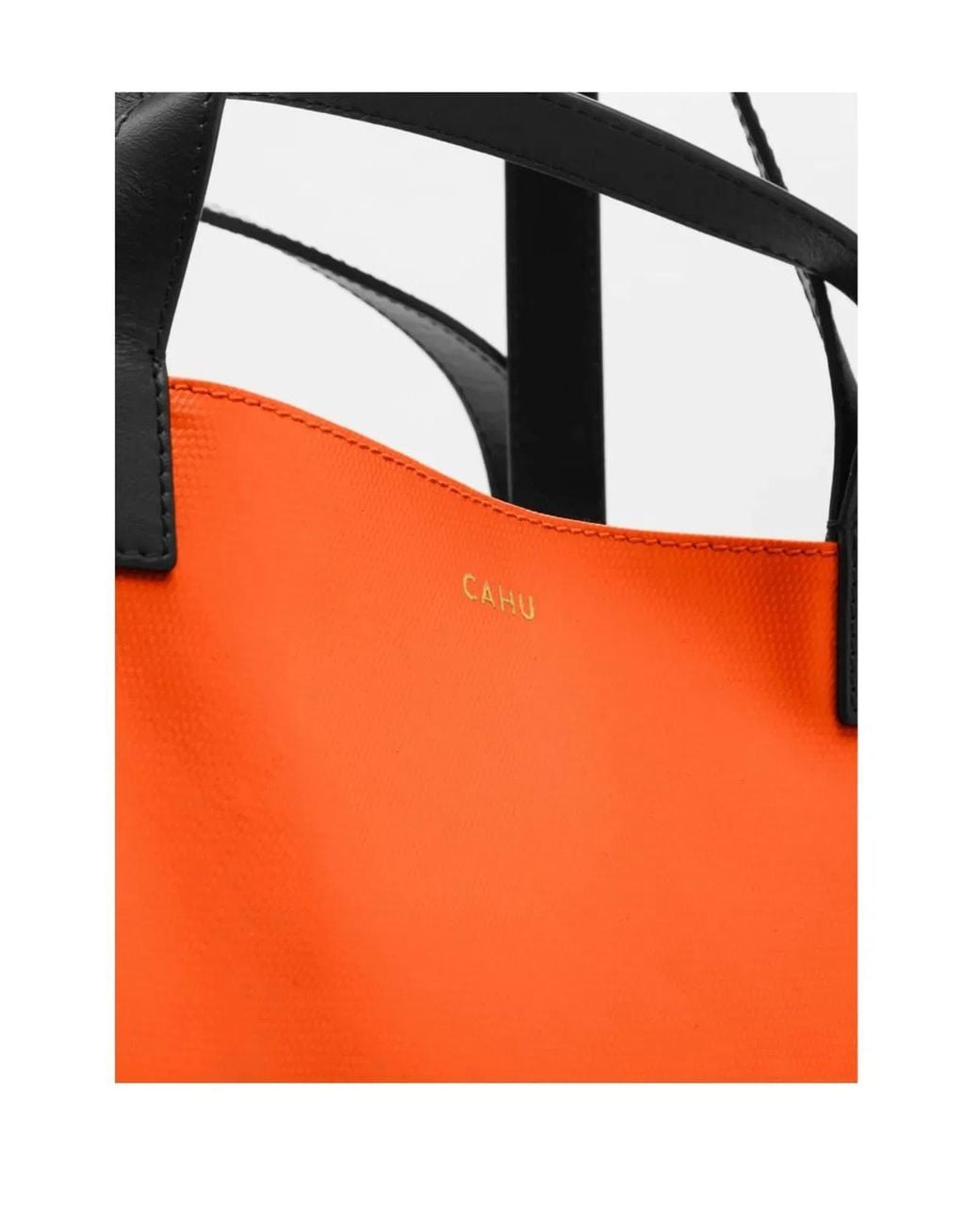 CAHU Orange Large Permanente Collection Le Pratique Tote Bag