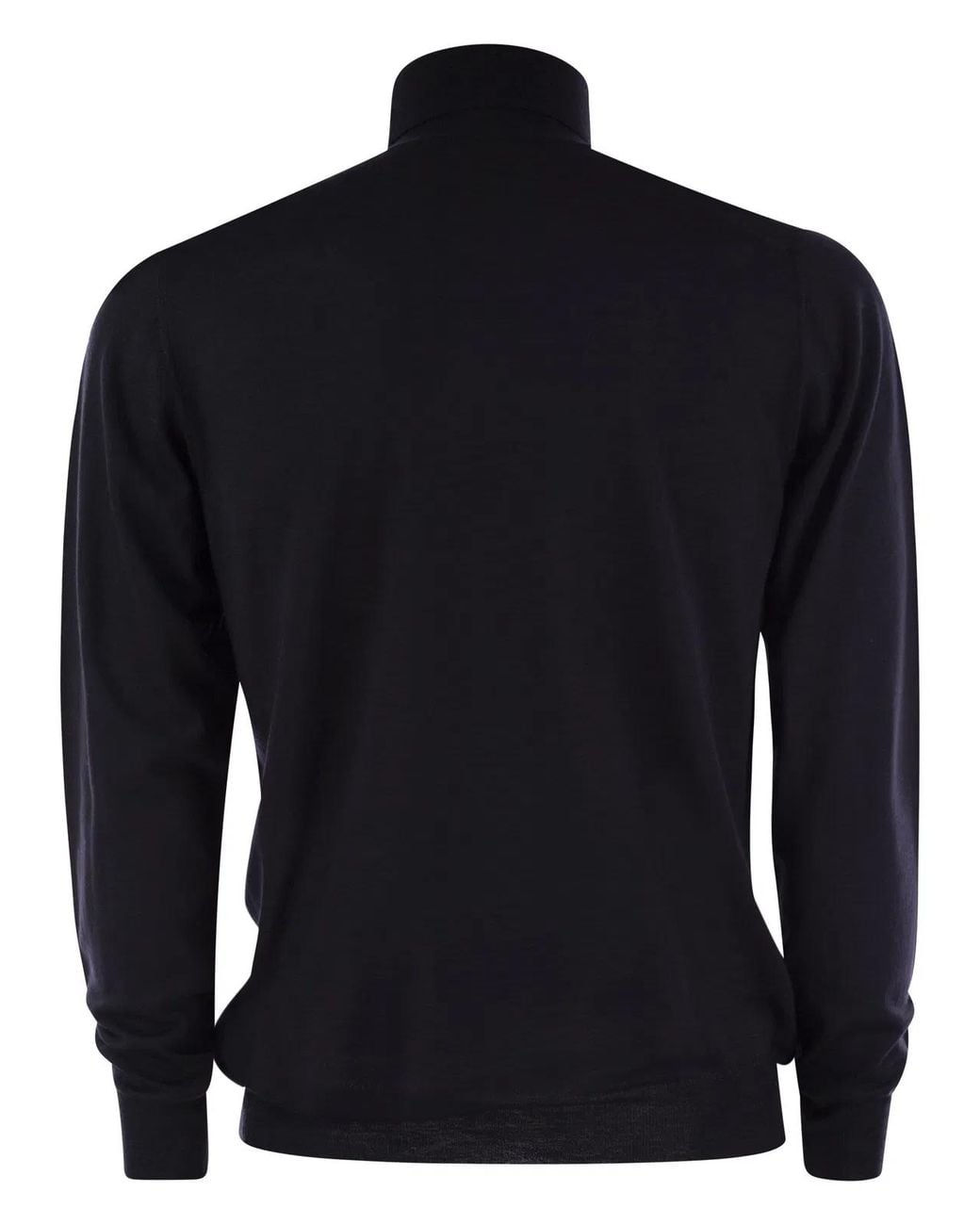 Fedeli Blue Turtleneck Sweater for men