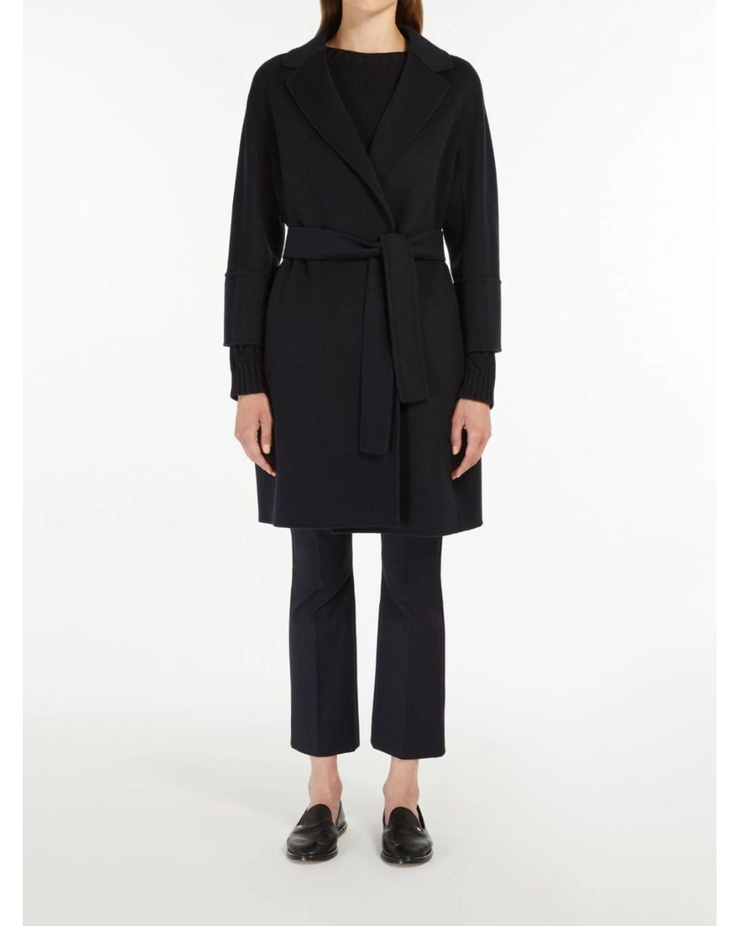 Max Mara Black S Max Mara Arona Virgin Wool Coat