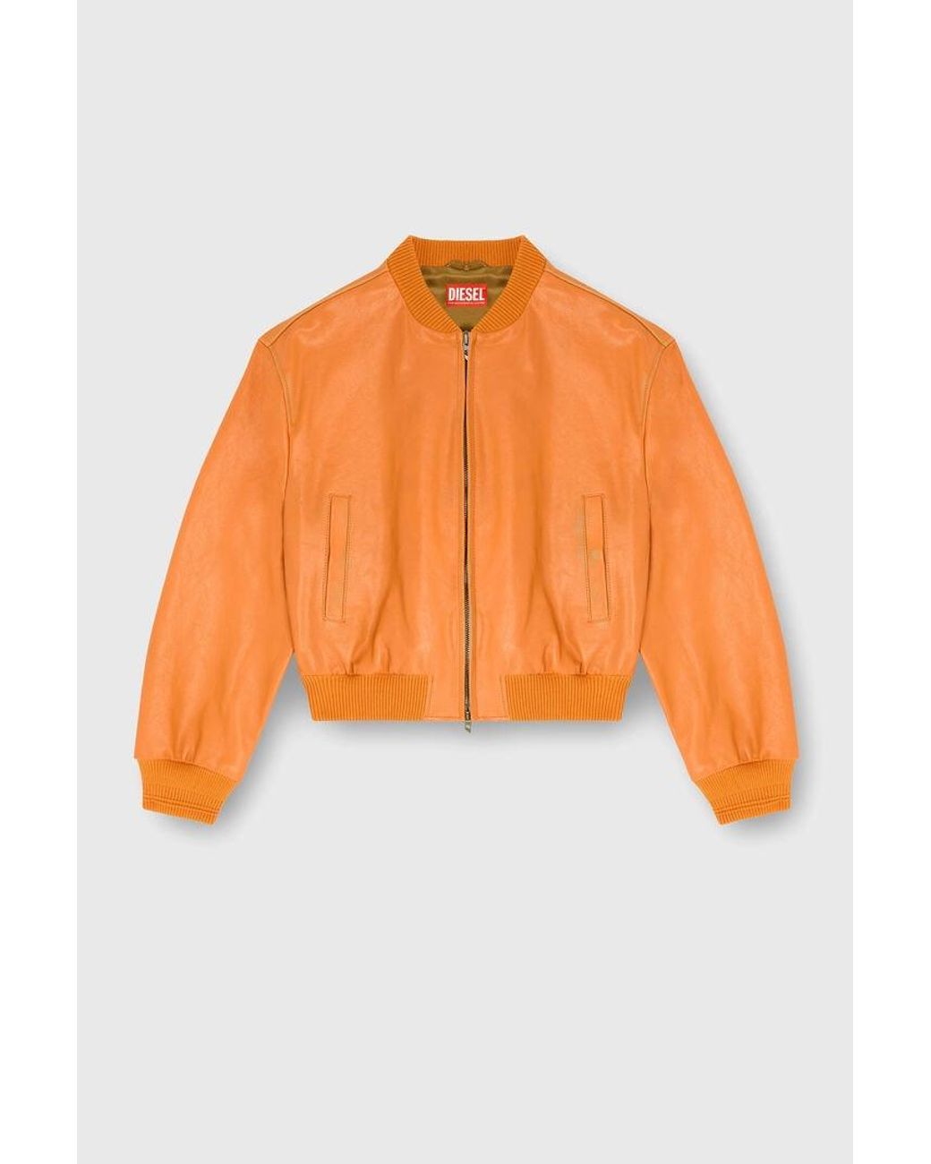 DIESEL Orange Mini Bomber Jacket for men