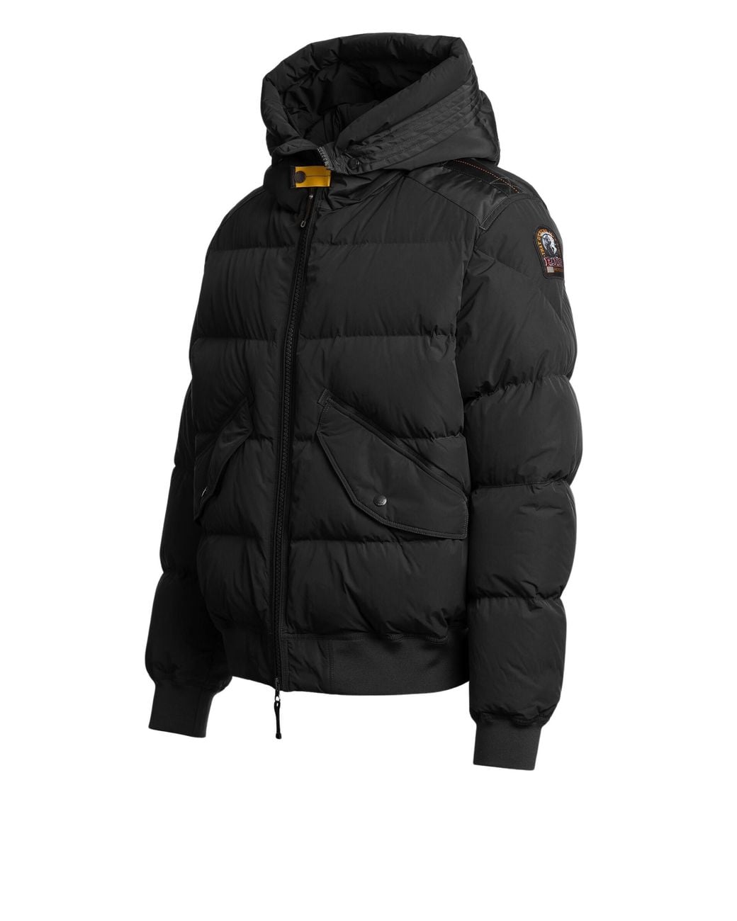 Parajumpers Black Wilmont Hooded Bomber Jacket for men