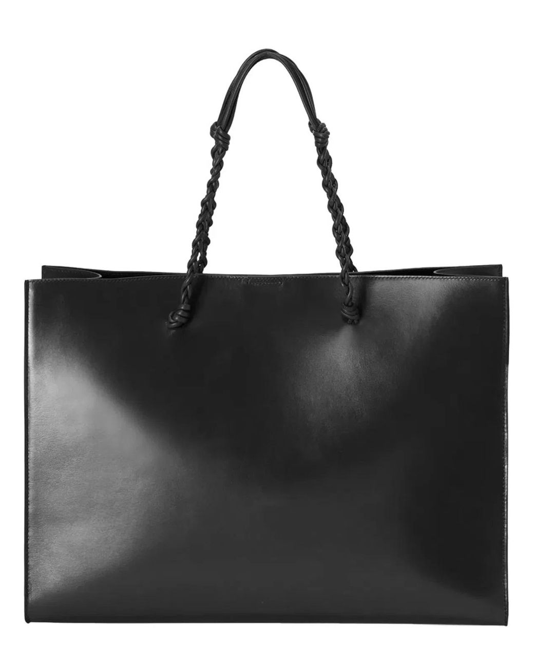 Jil Sander Black Leather Tote Bag