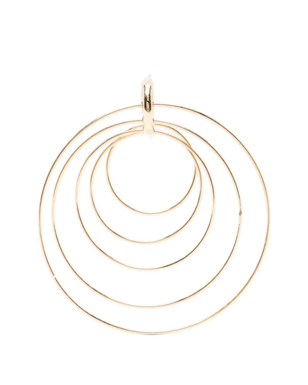Panconesi White "Pierced Serpent" Hoops Large