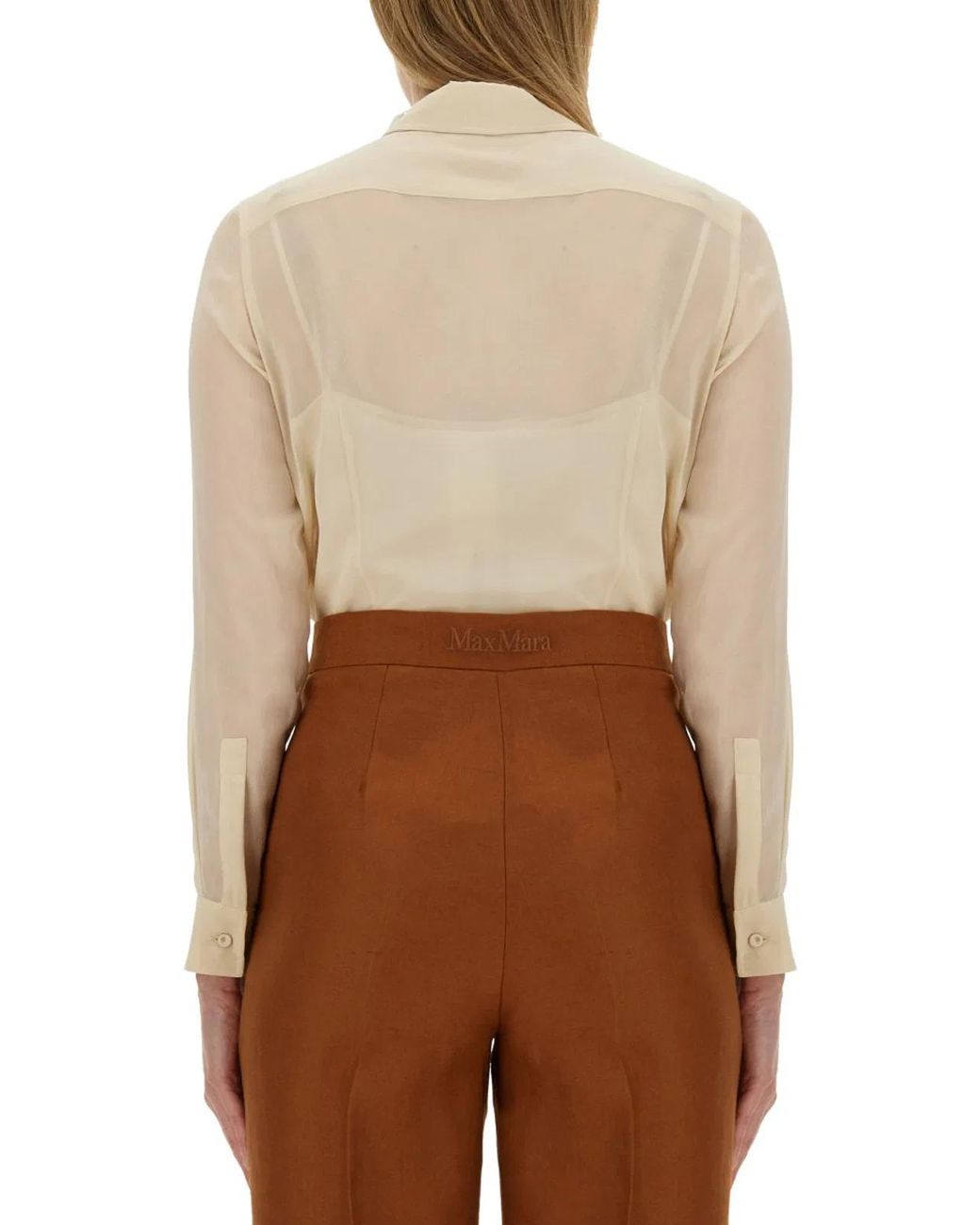 Max Mara Natural Summer Clam Shirt