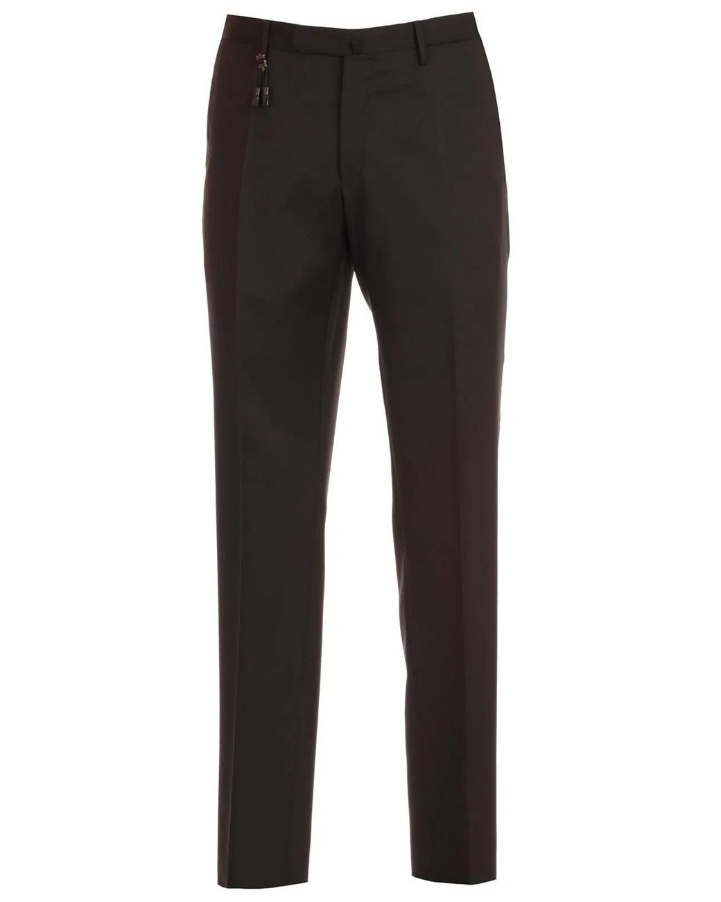 Incotex Black Wool Pants for men