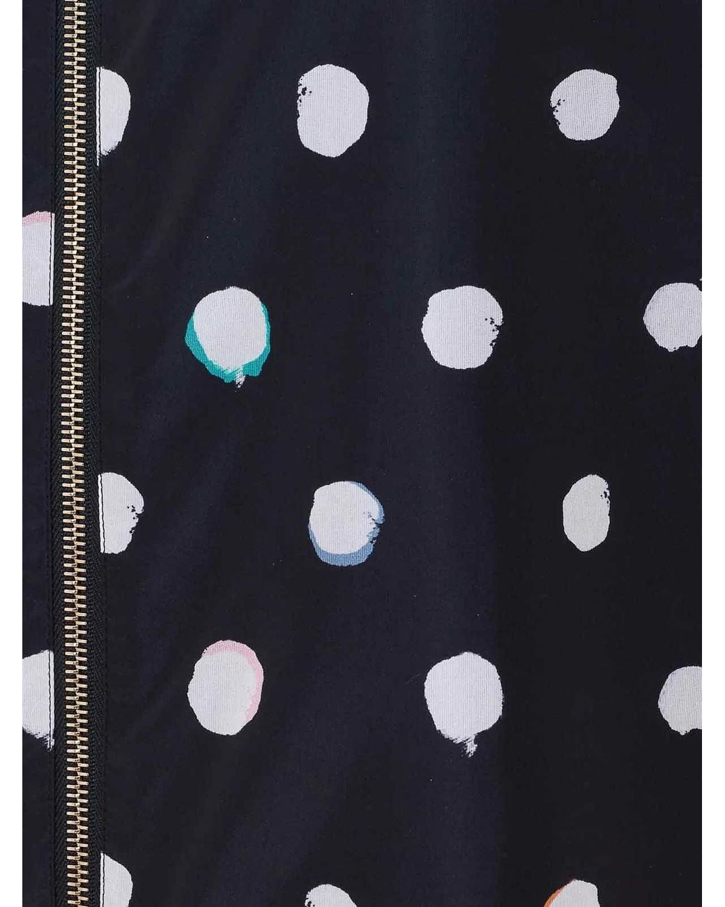 Fendi Blue Print Dots Zipped Skirt