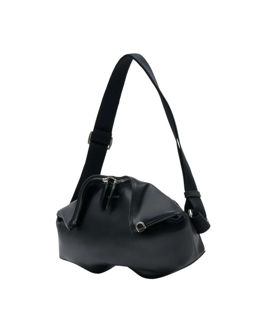 McQueen Black Manta Messenger Clutch for men