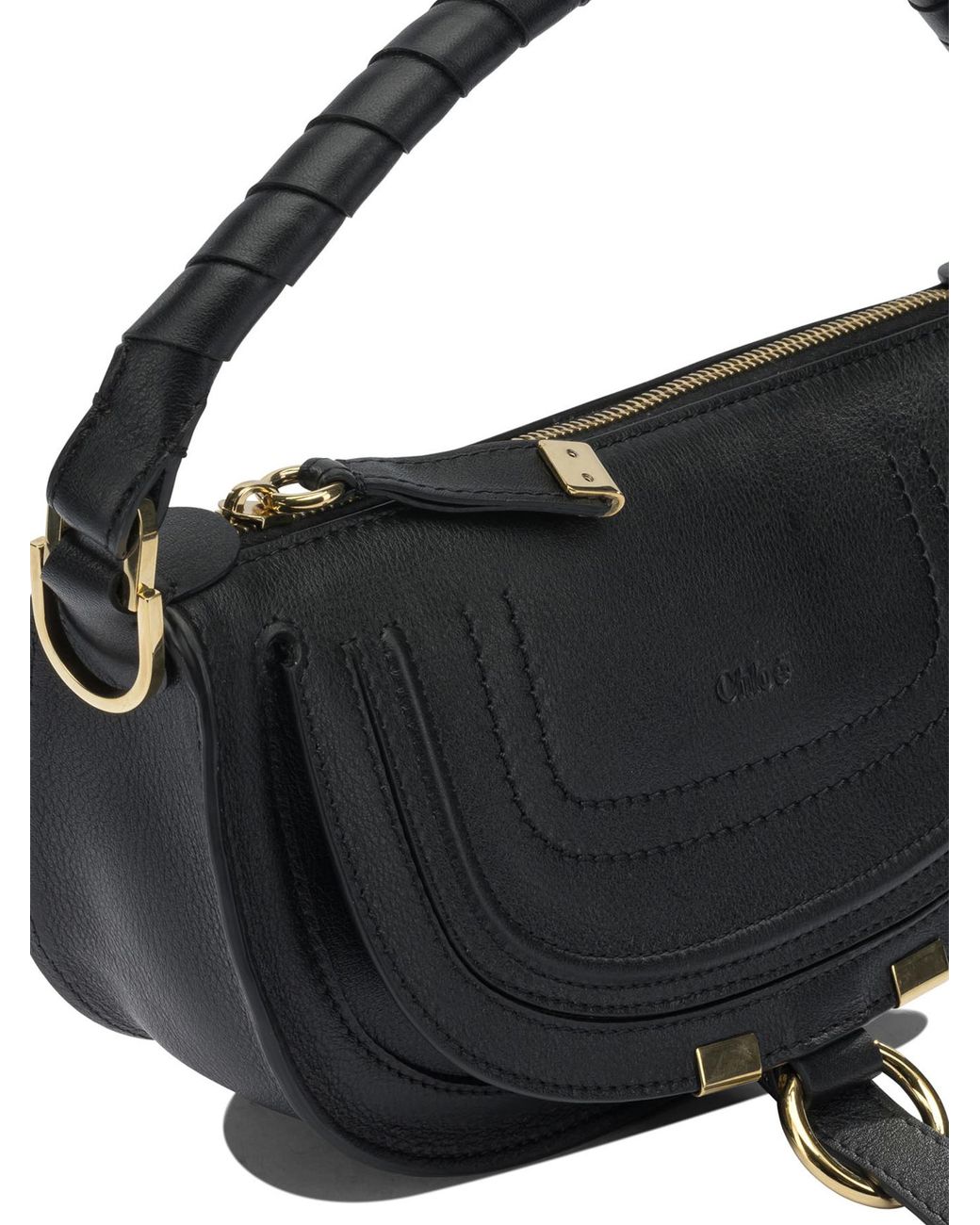Chloé Black Mini Marcie Shoulder Bag