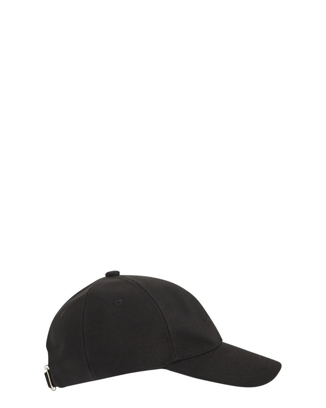 A.P.C. Black Embroidered Logo Cap