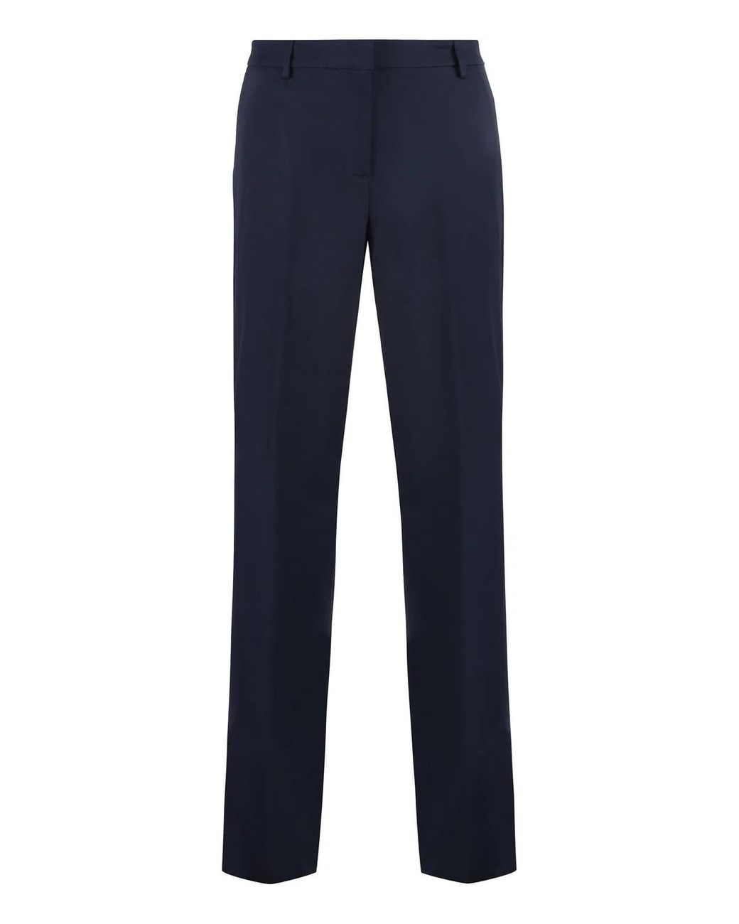 PT01 Blue Stretch Viscose Trousers