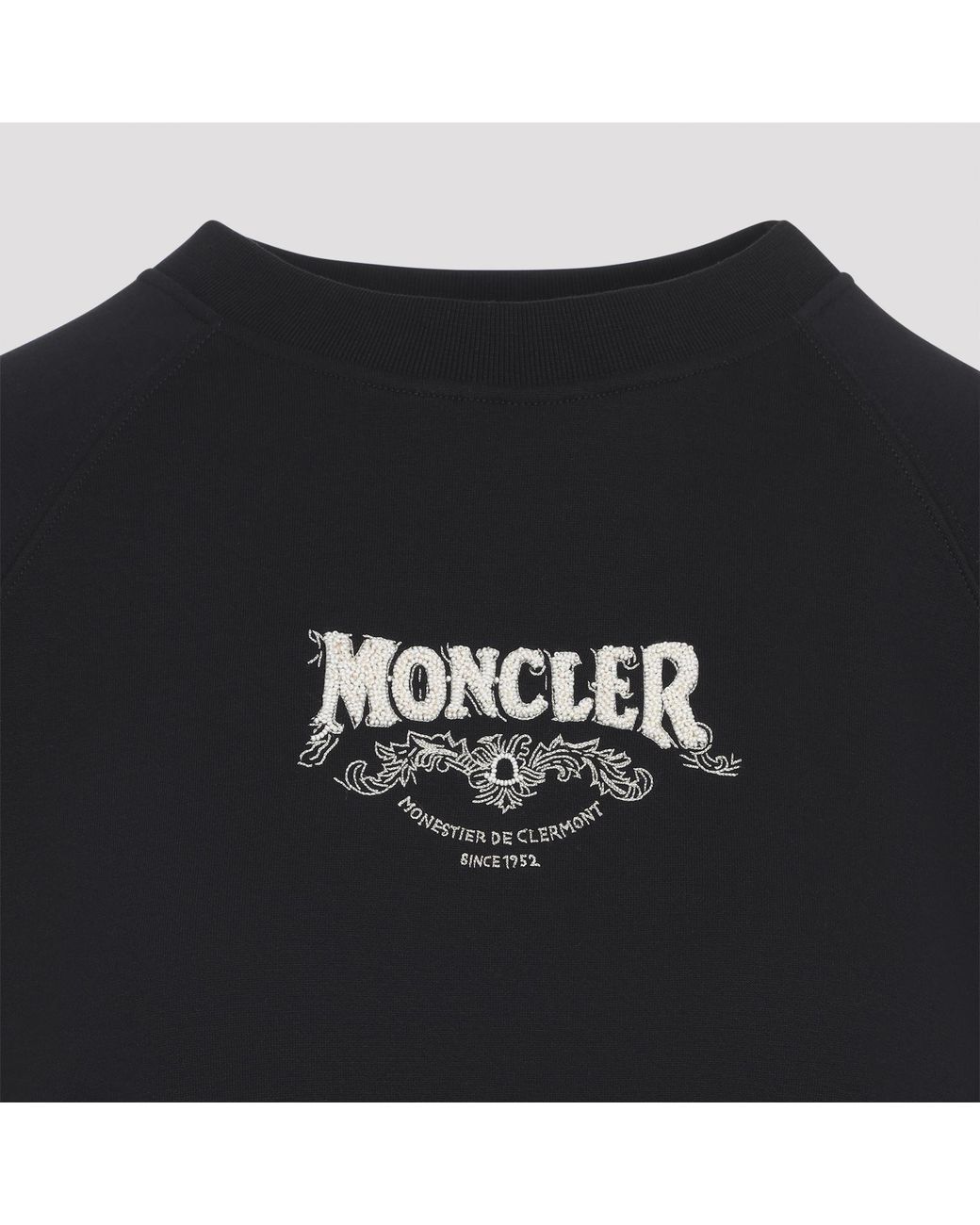 Moncler Black Cotton Sweatshirt