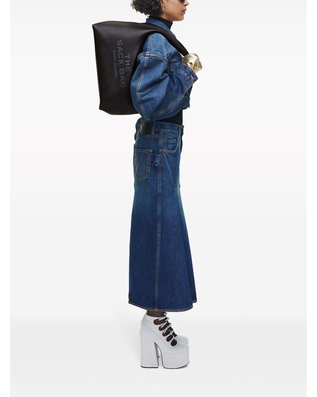 Marc Jacobs Black The Sack Leather Hobo Bag