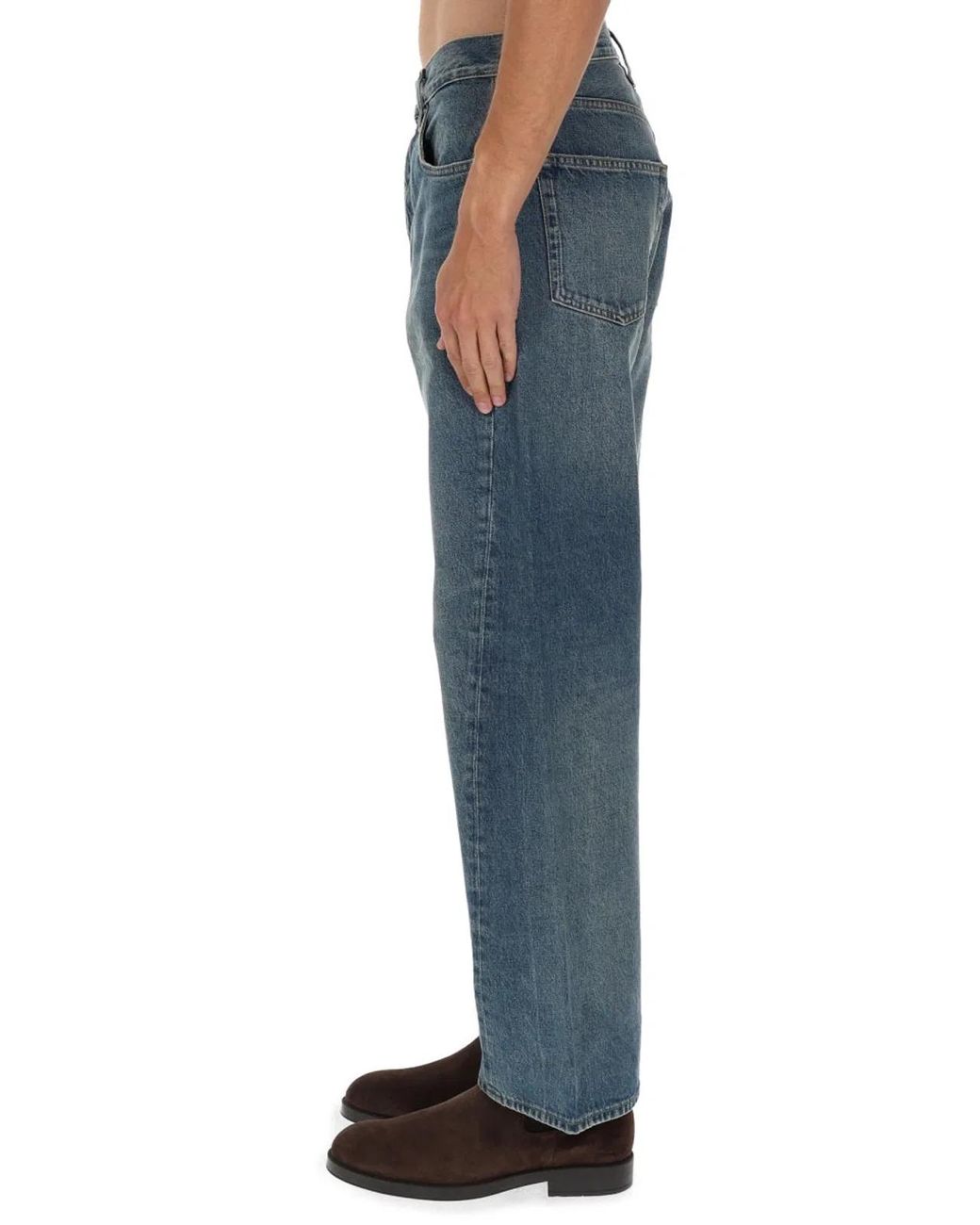 sunflower Blue Wide Twist Jeans for men
