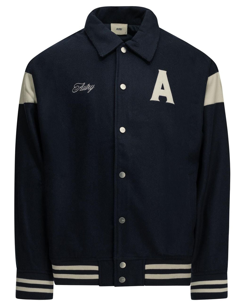 Autry Blue "Varsity College" Bomber Jacket for men