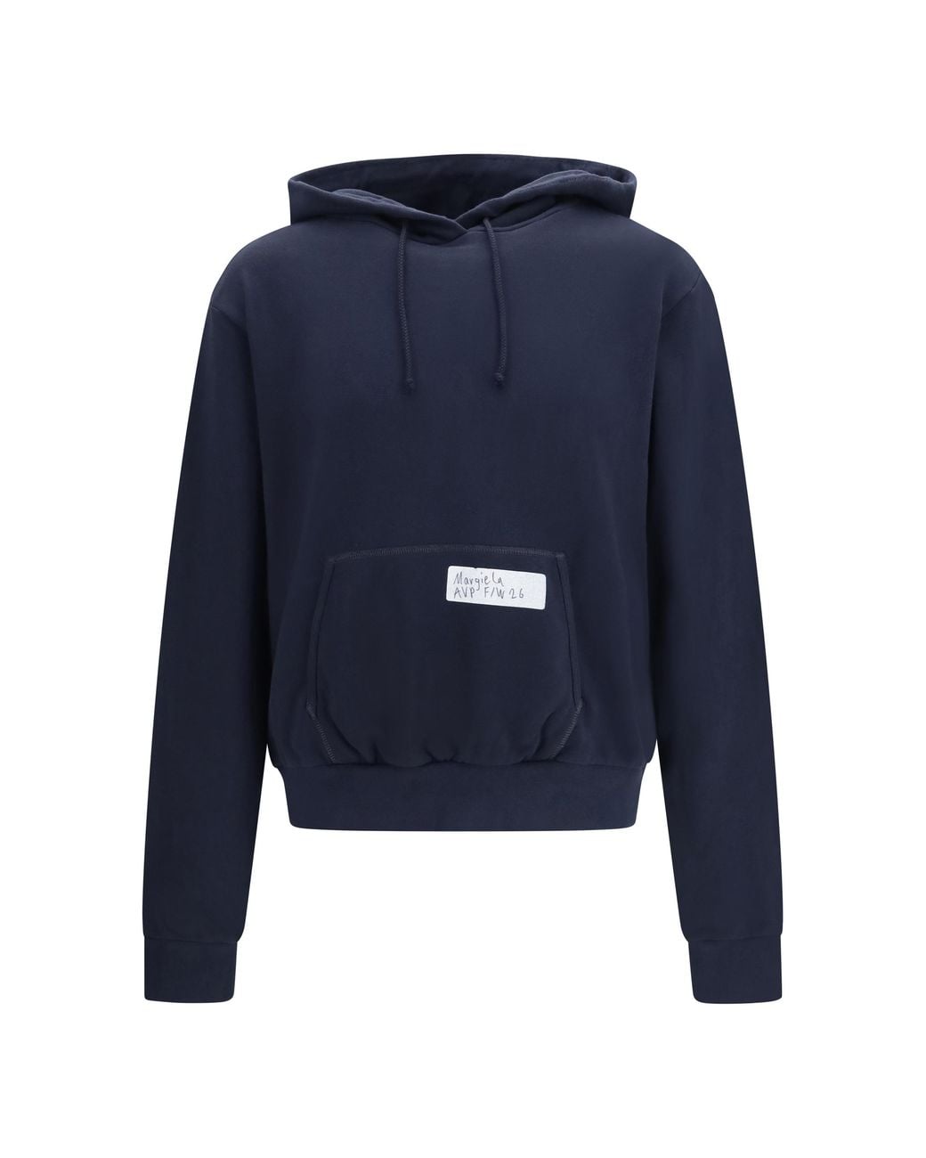 MM6 by Maison Margiela Blue Hooded Sweatshirt With Central Pocket for men