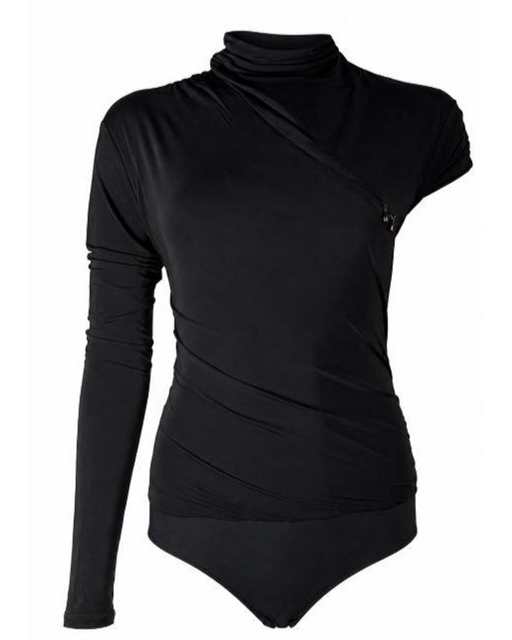 Pinko Black Viscose Elastane Top