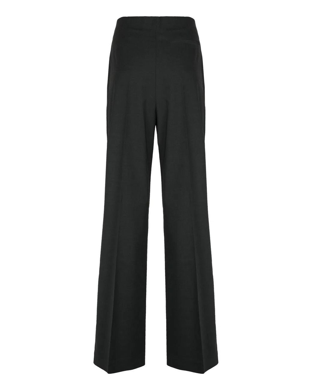 Alberta Ferretti Black Wool Trousers