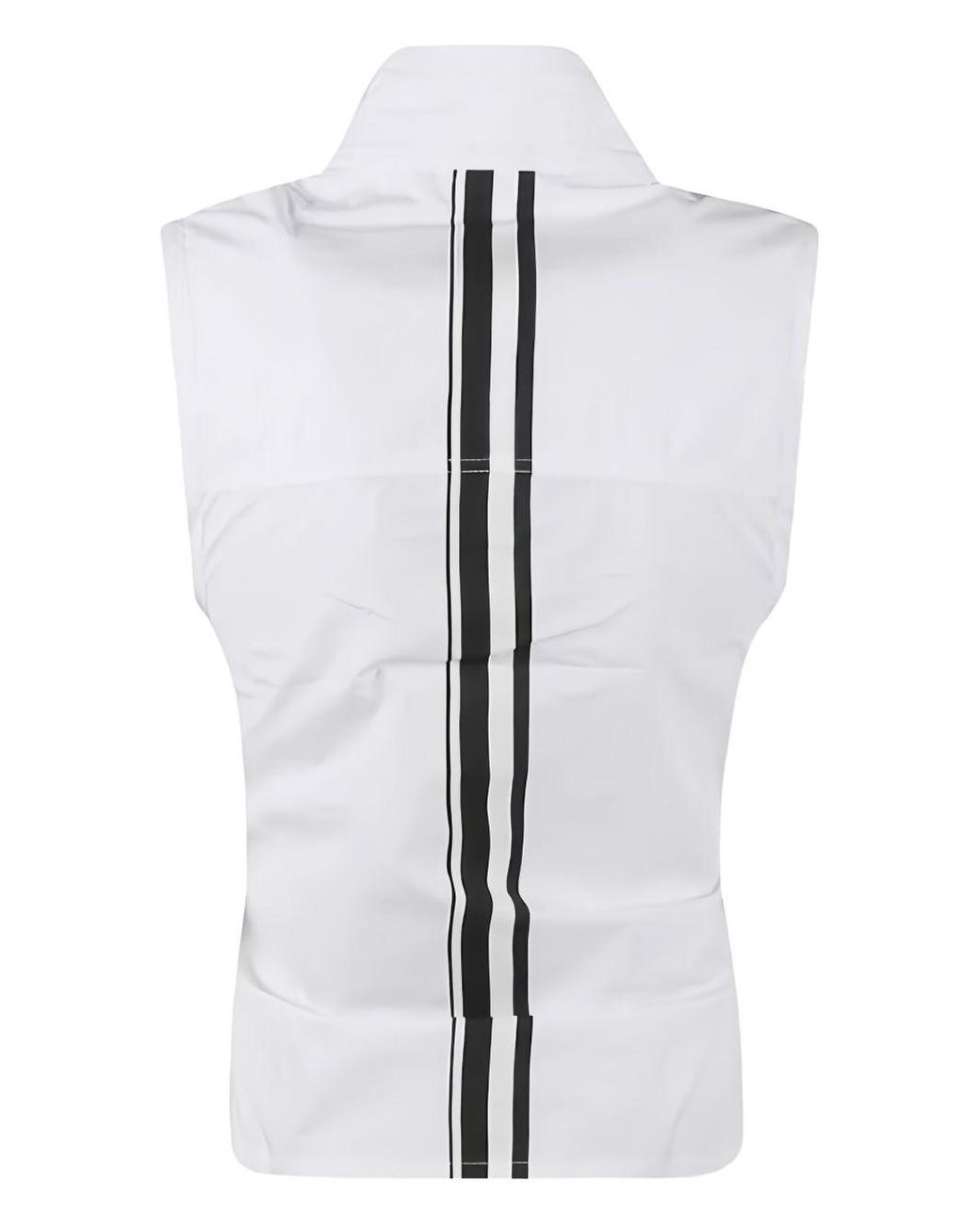 Mordecai White Sleeveless Collared Dresses