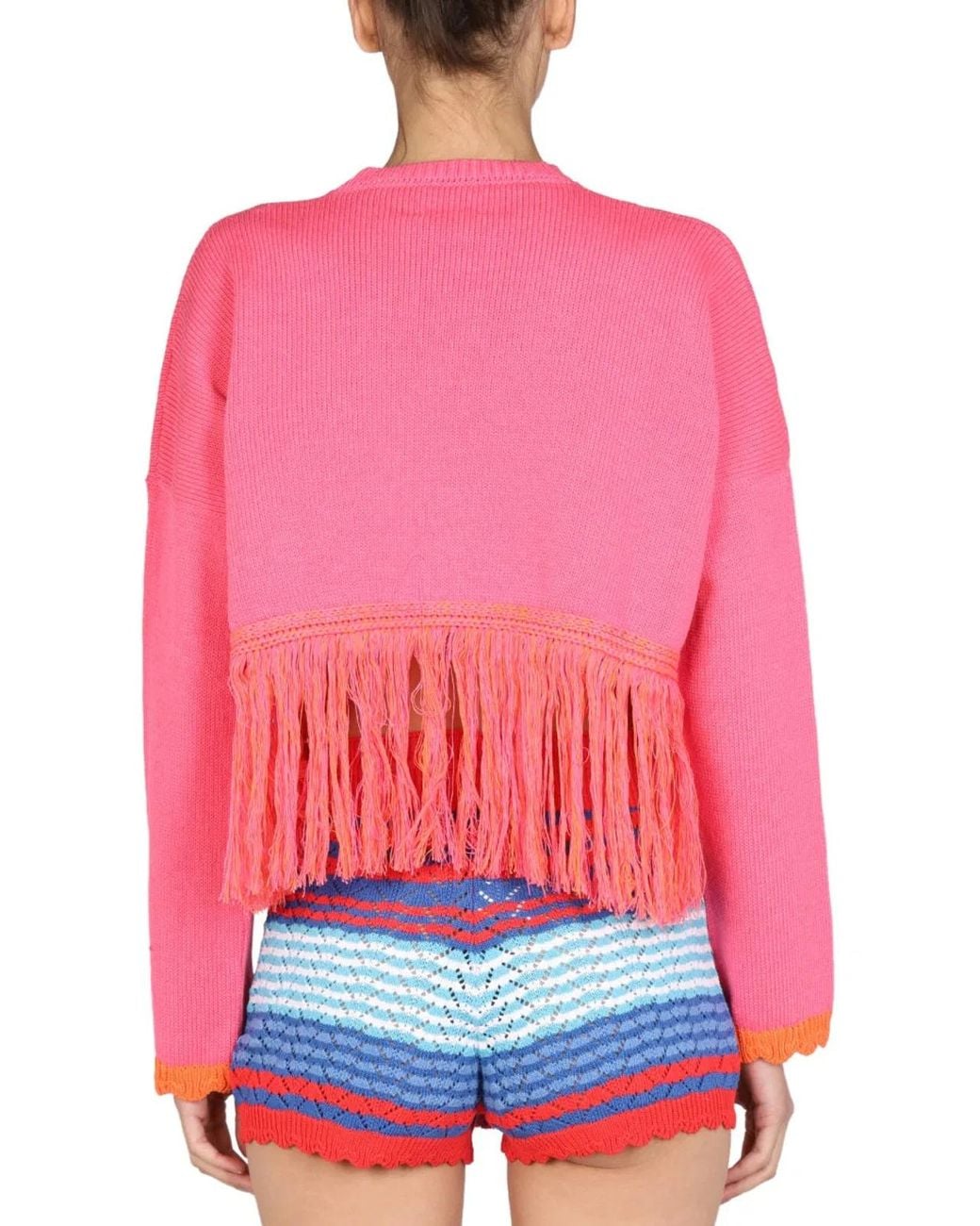 Gallo Pink Logo Embroidery Sweater