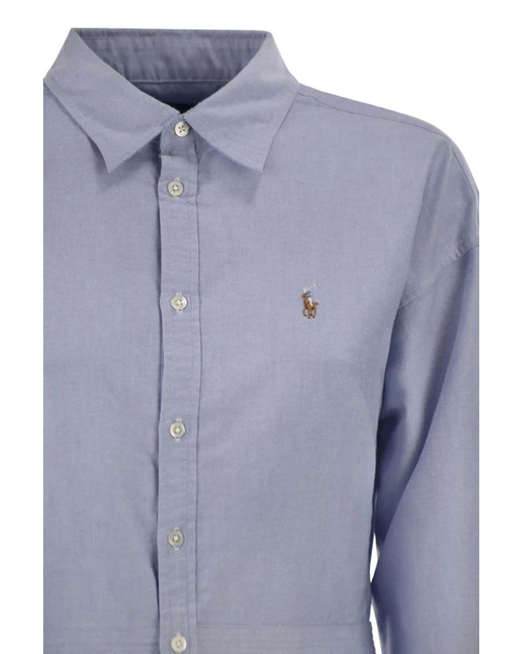 Polo Ralph Lauren Blue Oxford Cotton Shirt Dress