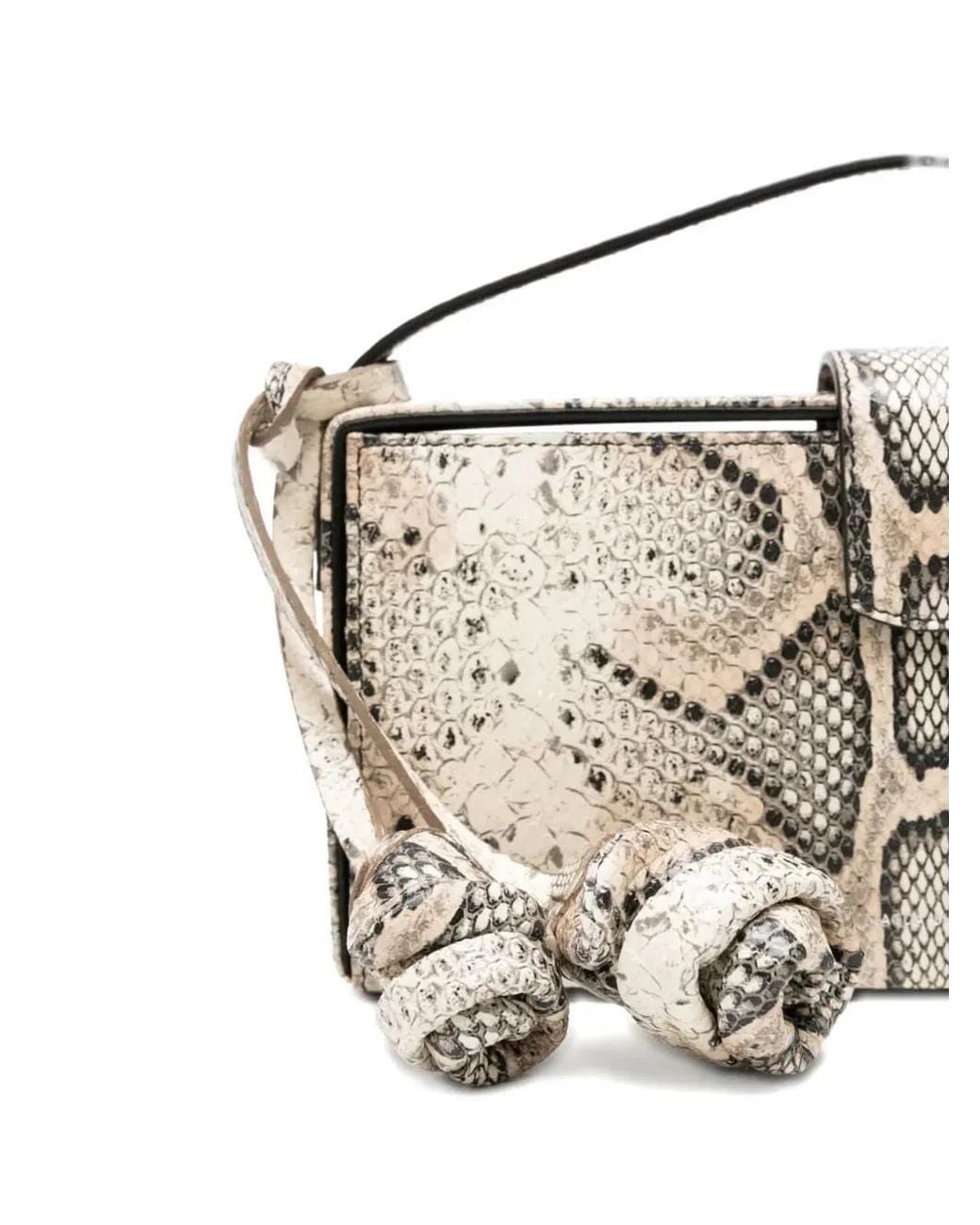Magda Butrym Metallic Apolonia Snakeskin-Effect Shoulder Bag
