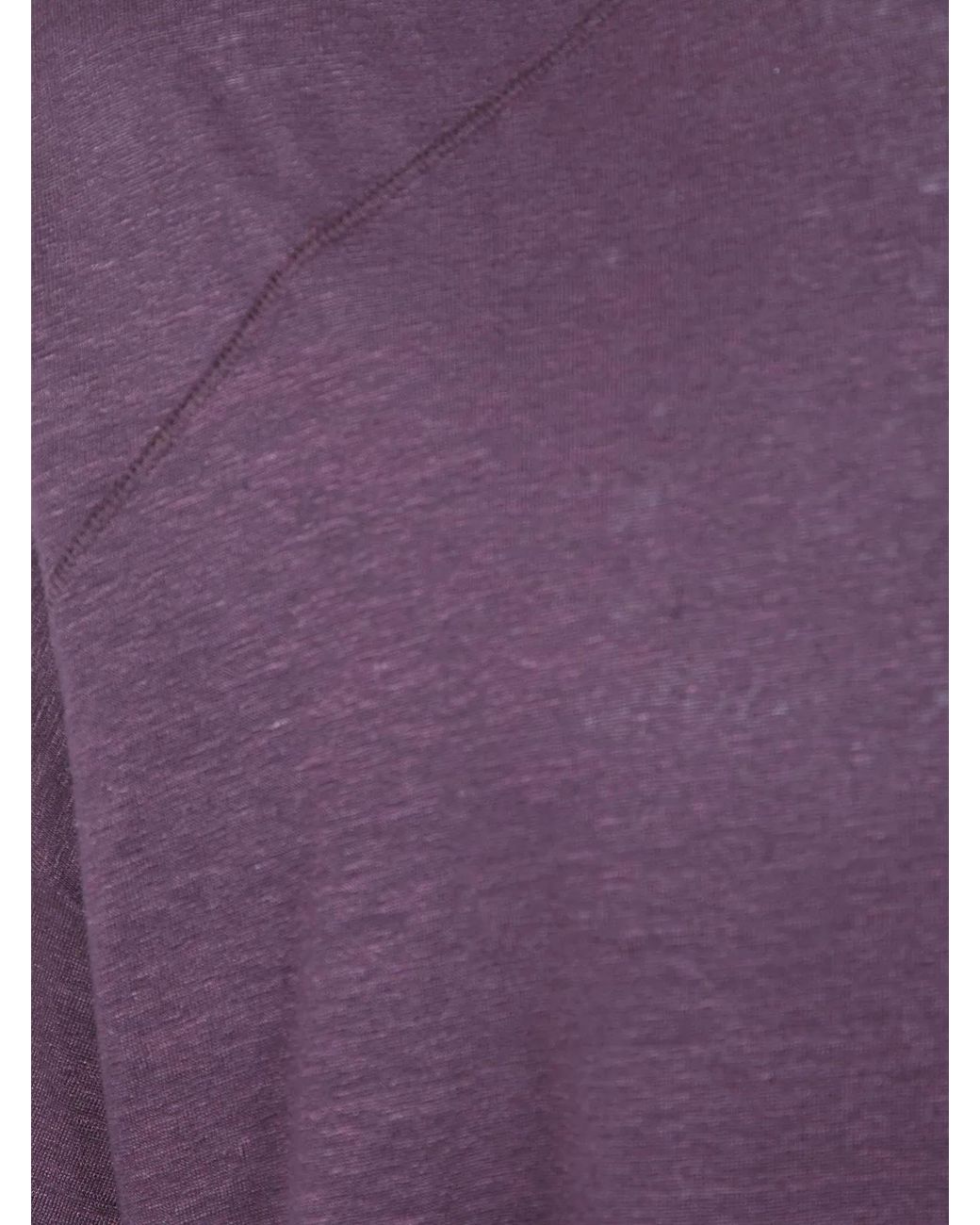 MD75 Purple Linen Oversized T-Shirt for men