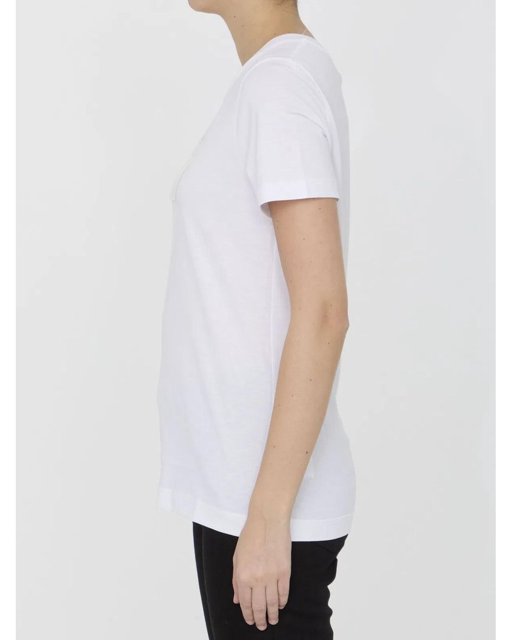 Dolce & Gabbana White Dolce&Gabbana T-Shirt With Dg Logo