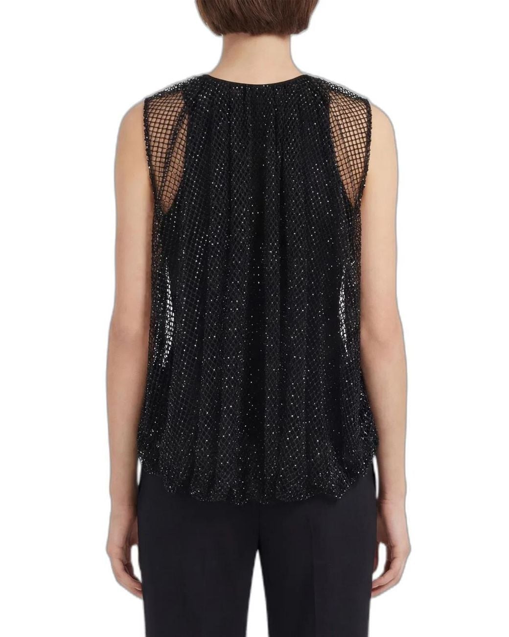 Max Mara Black Spxnodo Top