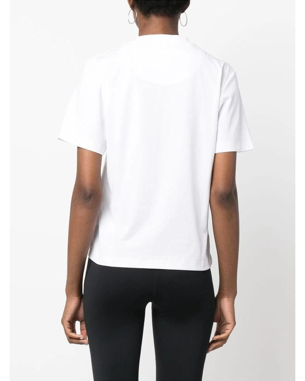 Adidas By Stella McCartney White Adidas By Stella Mccartney Logo Sporty T-Shirt