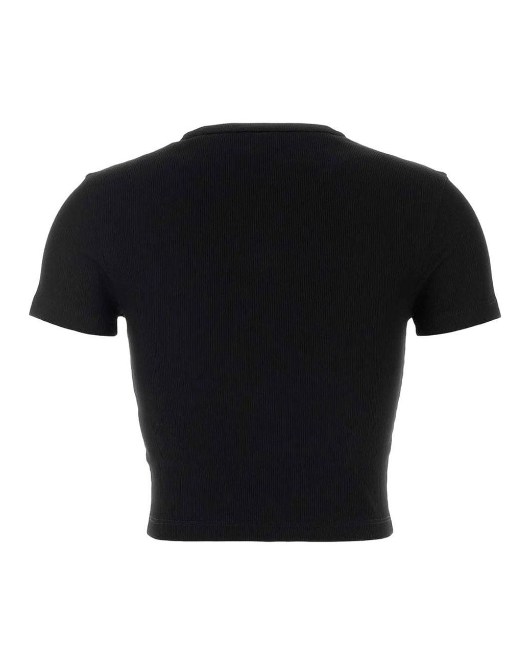 Fendi Black Stretch Cotton T-Shirt