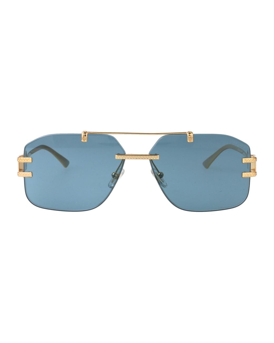Versace Blue Metal Sunglasses