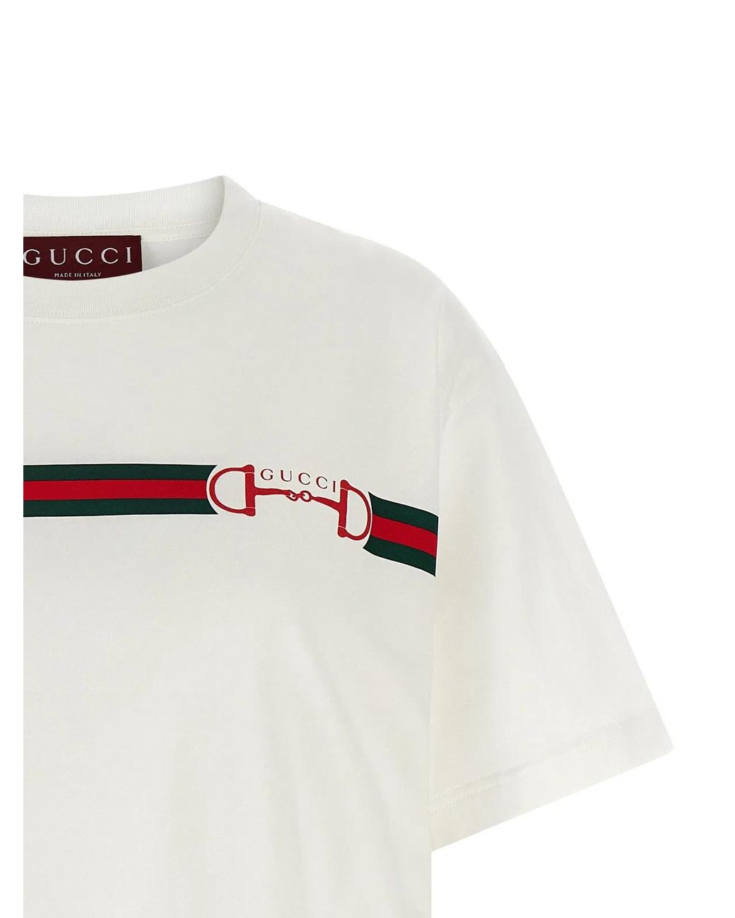 Gucci White Cotton T-Shirt