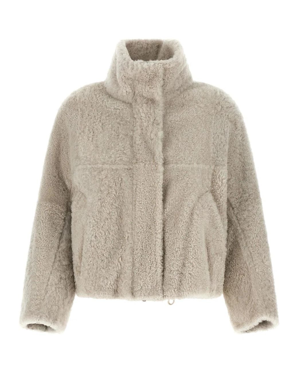 Brunello Cucinelli Natural Cropped Fur