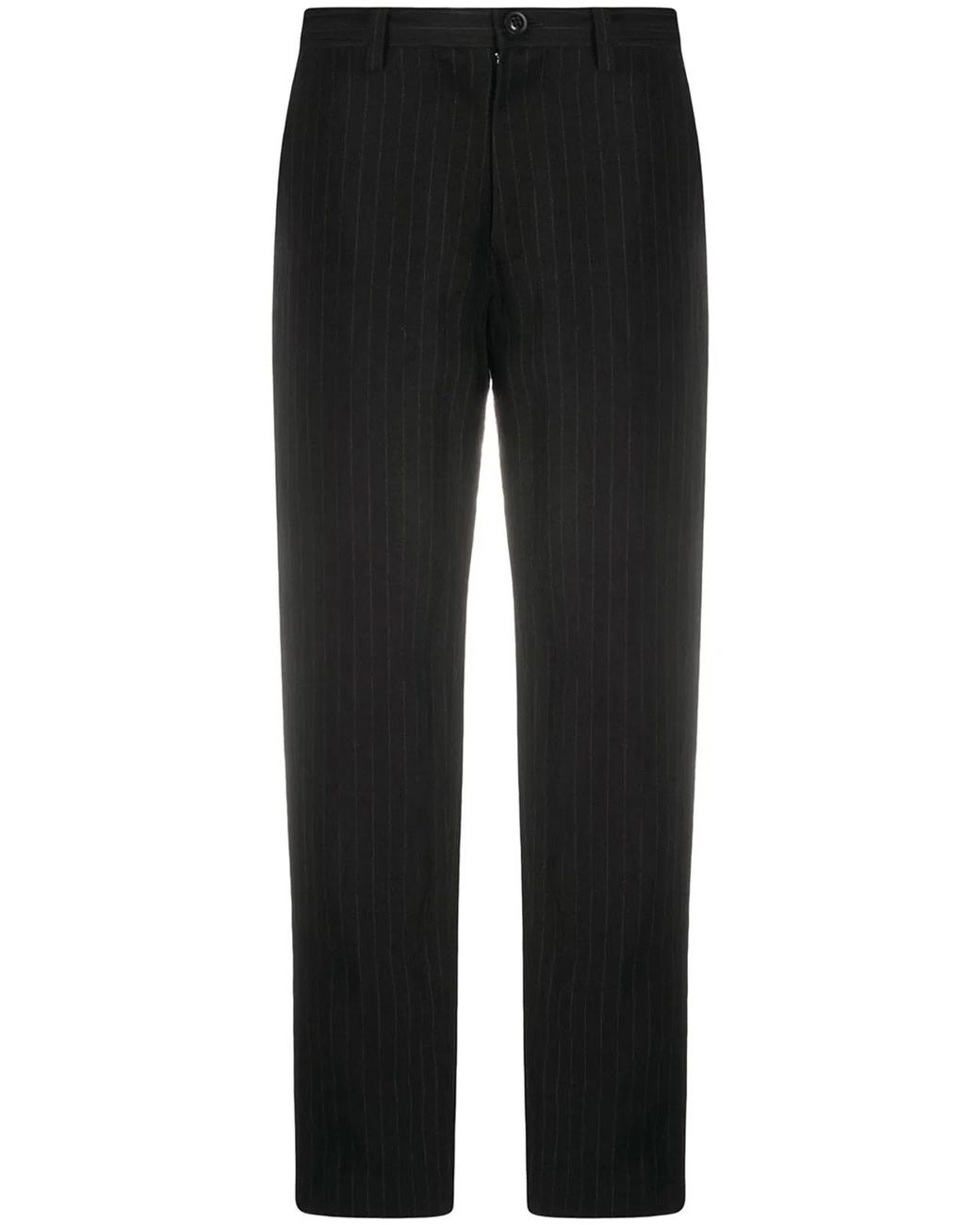 Y's Yohji Yamamoto Black O Waist String Thin Pants