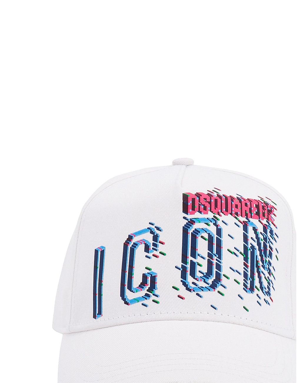 DSquared² Blue Icon Pixel Logo Baseball Cap for men