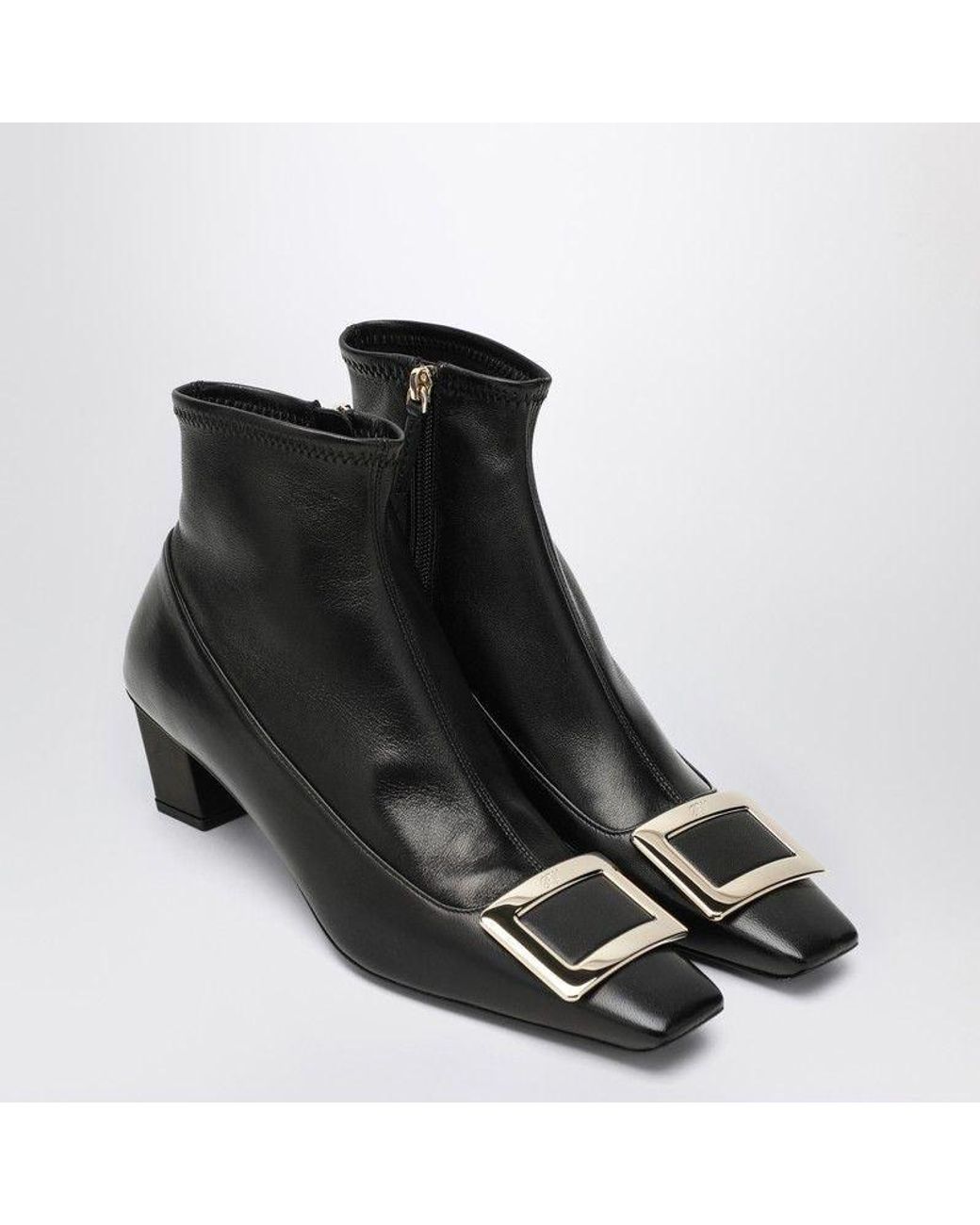 Roger Vivier Black Belle Vivier Ankle Boots