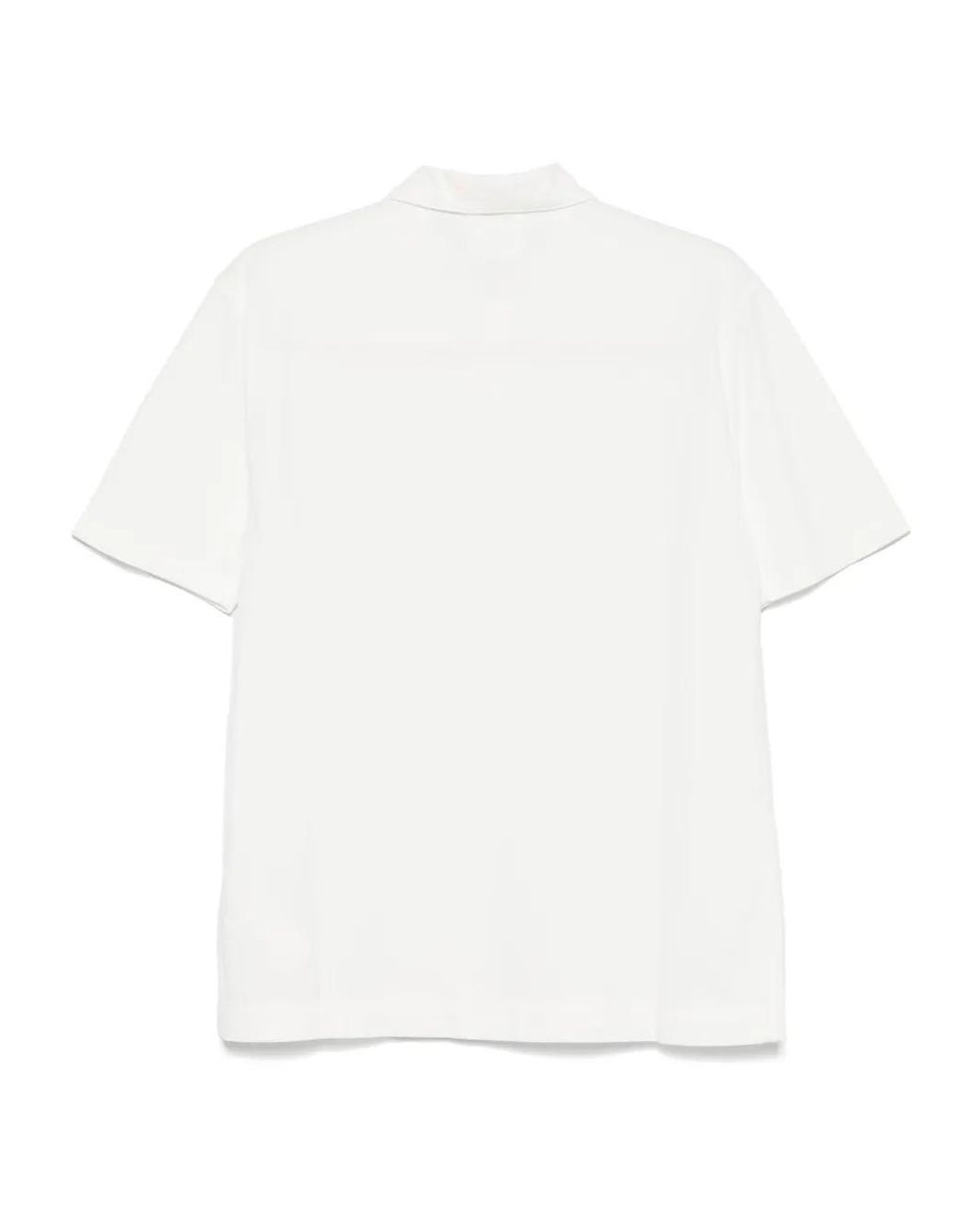 C P Company White C.P.Company Logo Polo for men