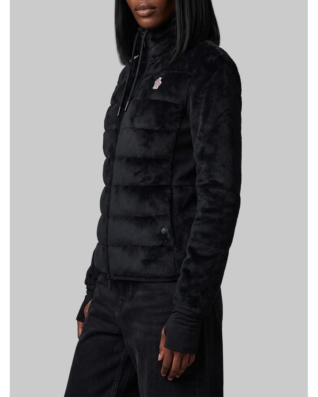 Moncler Black Zip Up Cardigan