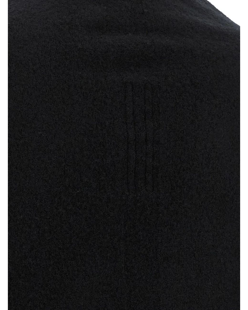 Rick Owens Black Cashmere Cardigan
